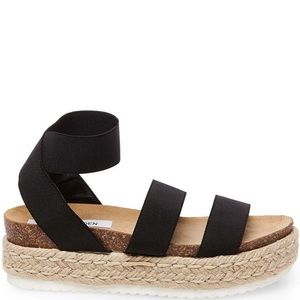 Black Steve Madden Kimmie Platform Sandals